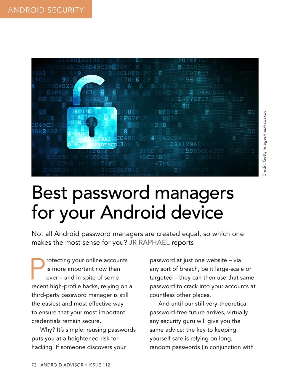 Android Advisor Preview Pages