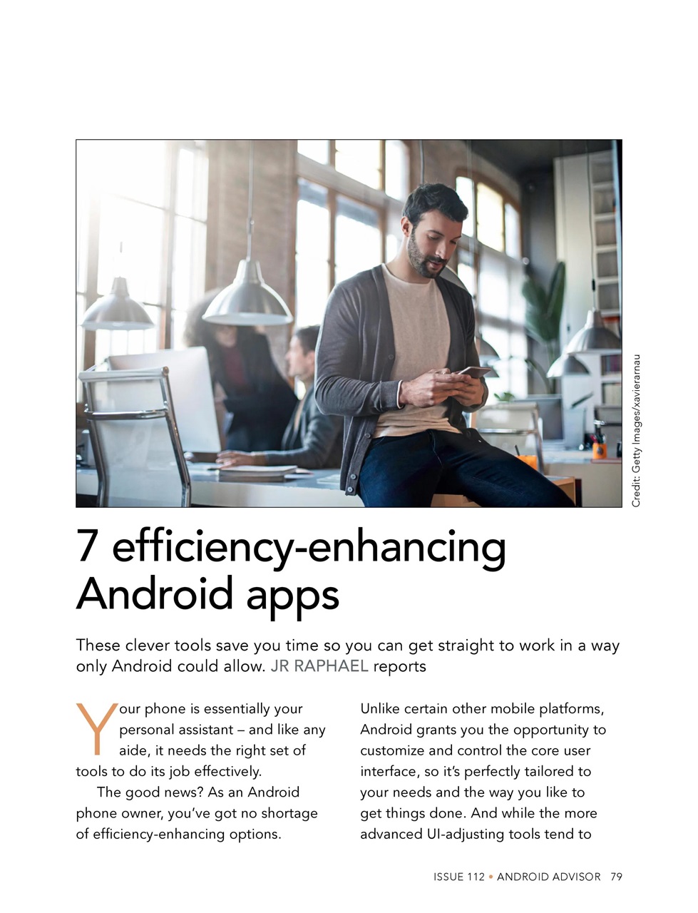 Android Advisor Preview Pages