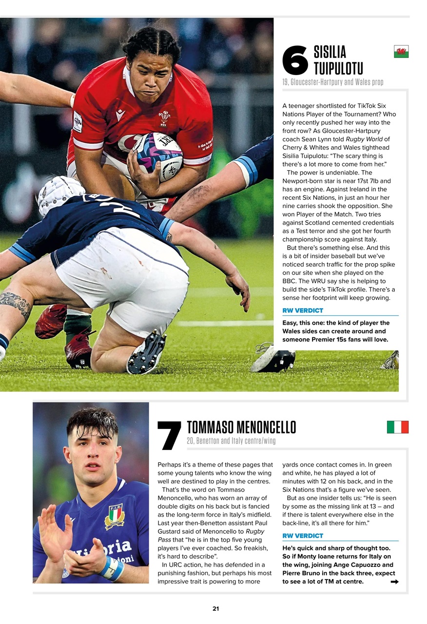 Rugby World Preview Pages