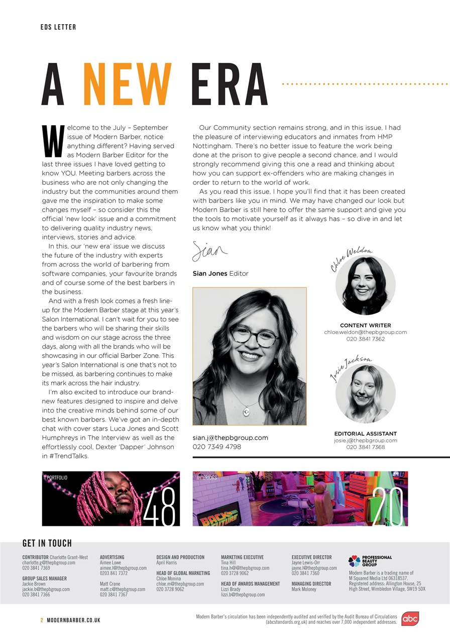 Modern Barber Preview Pages