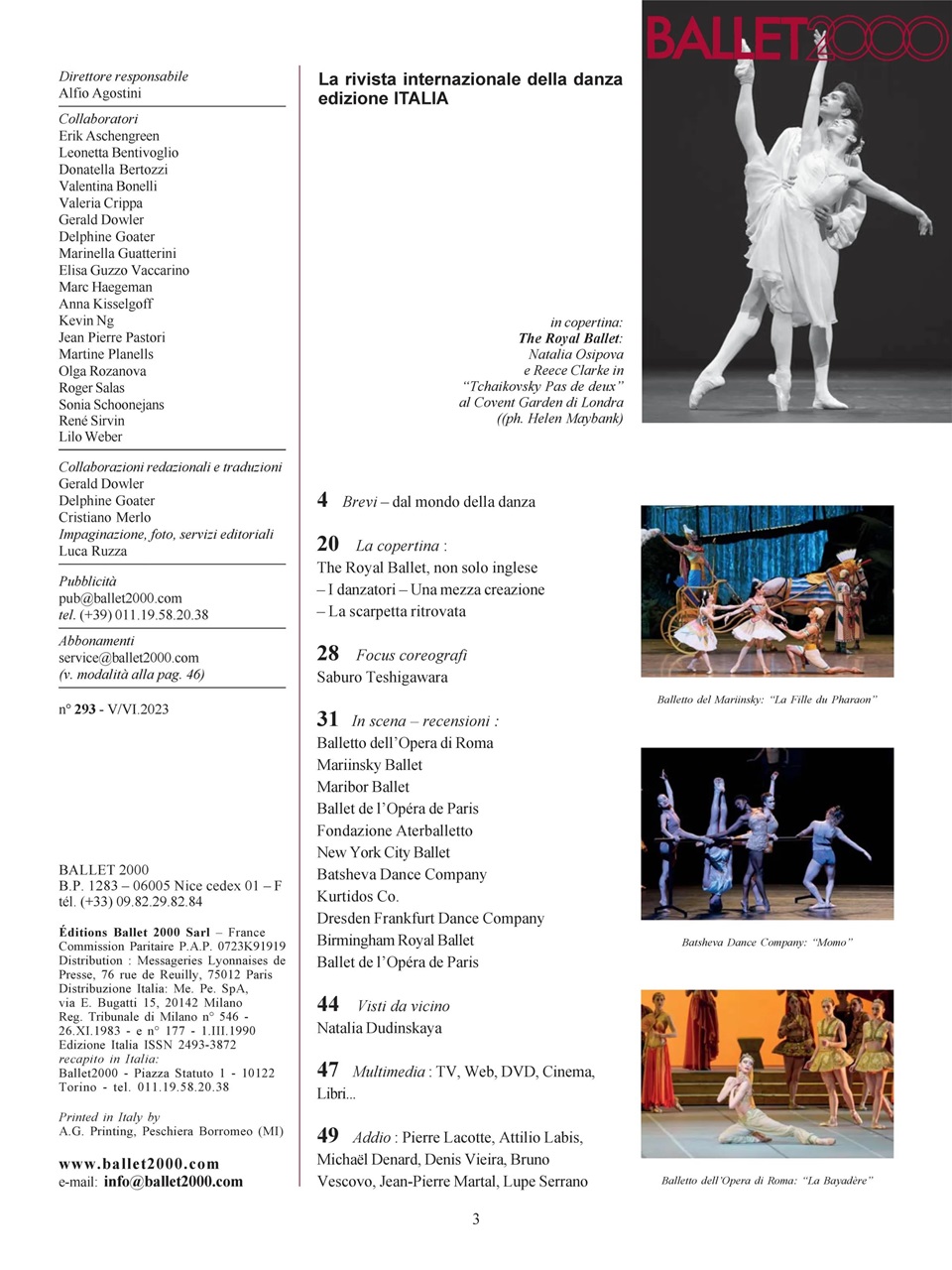BALLET2000 Edizione Italia Preview Pages