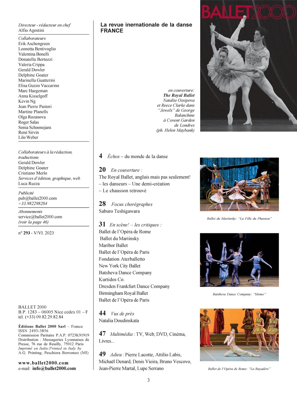 BALLET2000 Édition France Preview Pages