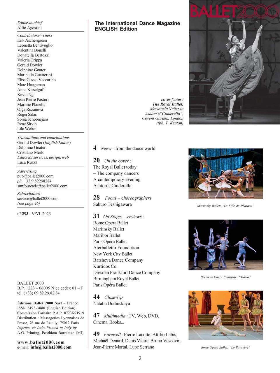 BALLET2000 English Edition Preview Pages