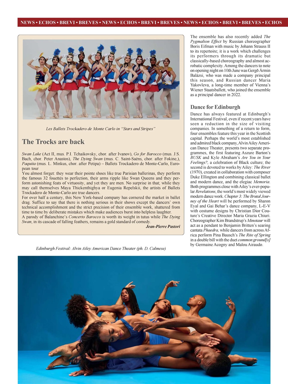 BALLET2000 English Edition Preview Pages