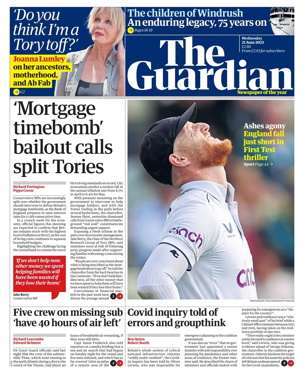 The Guardian Newspaper Preview Pages