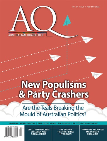 AQ: Australian Quarterly 94.3 issue AQ: Australian Quarterly 94.3