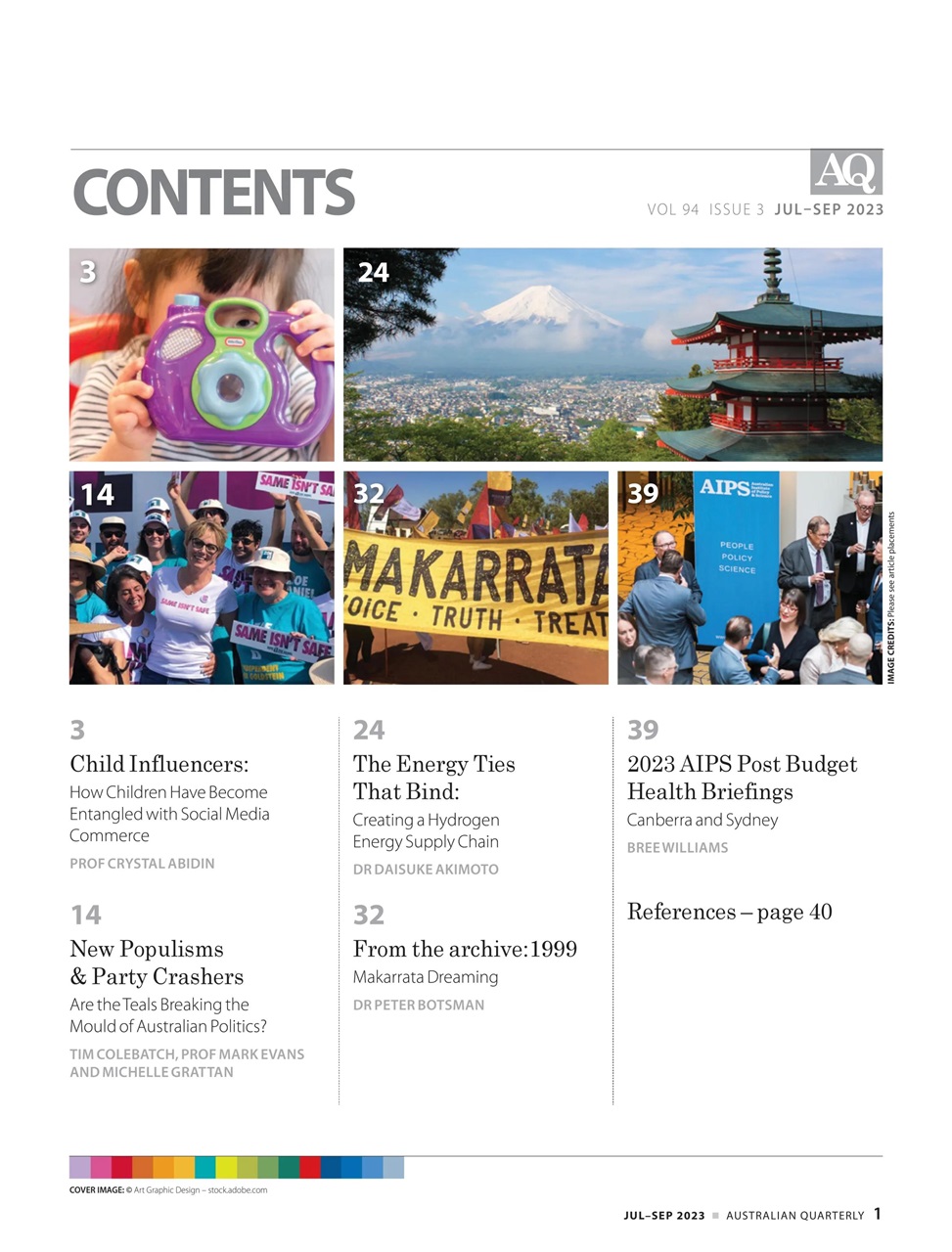 AQ: Australian Quarterly Preview Pages