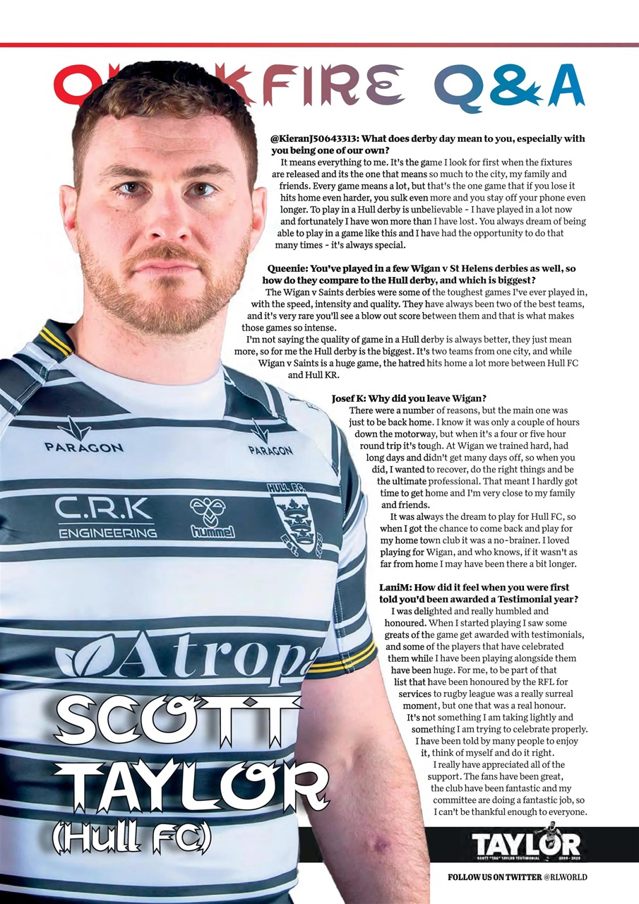 Rugby League World Preview Pages