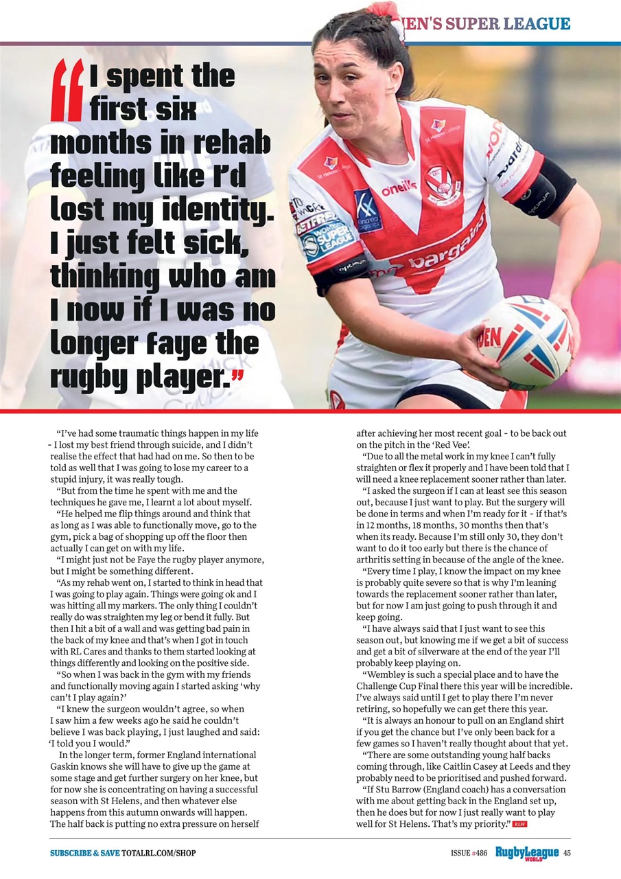 Rugby League World Preview Pages