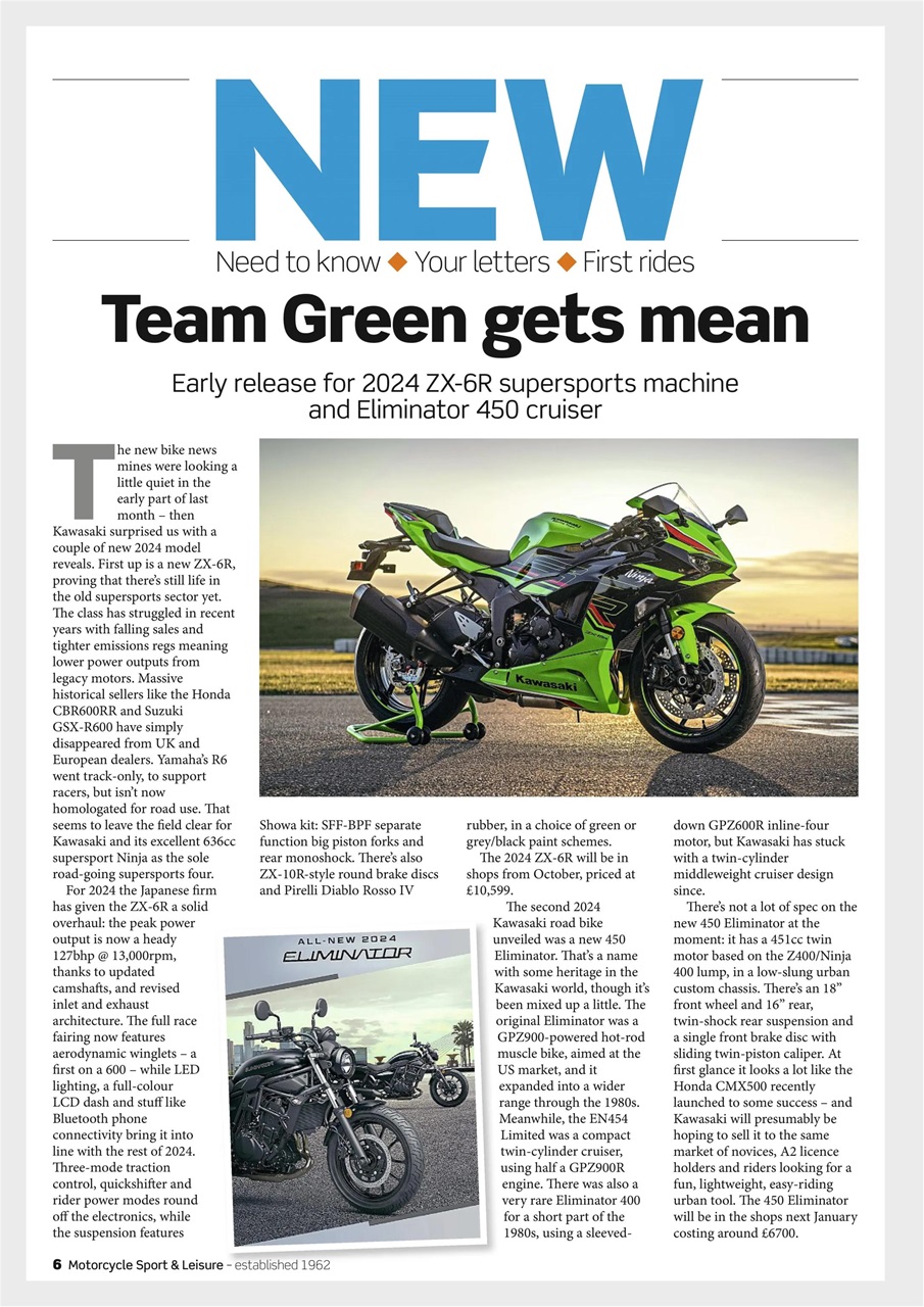 Motorcycle Sport & Leisure Preview Pages