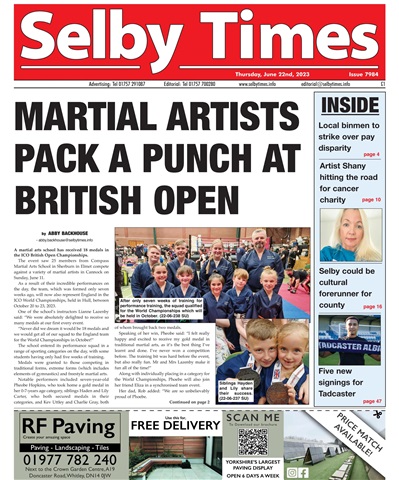 Selby Times issue June 22nd 2023