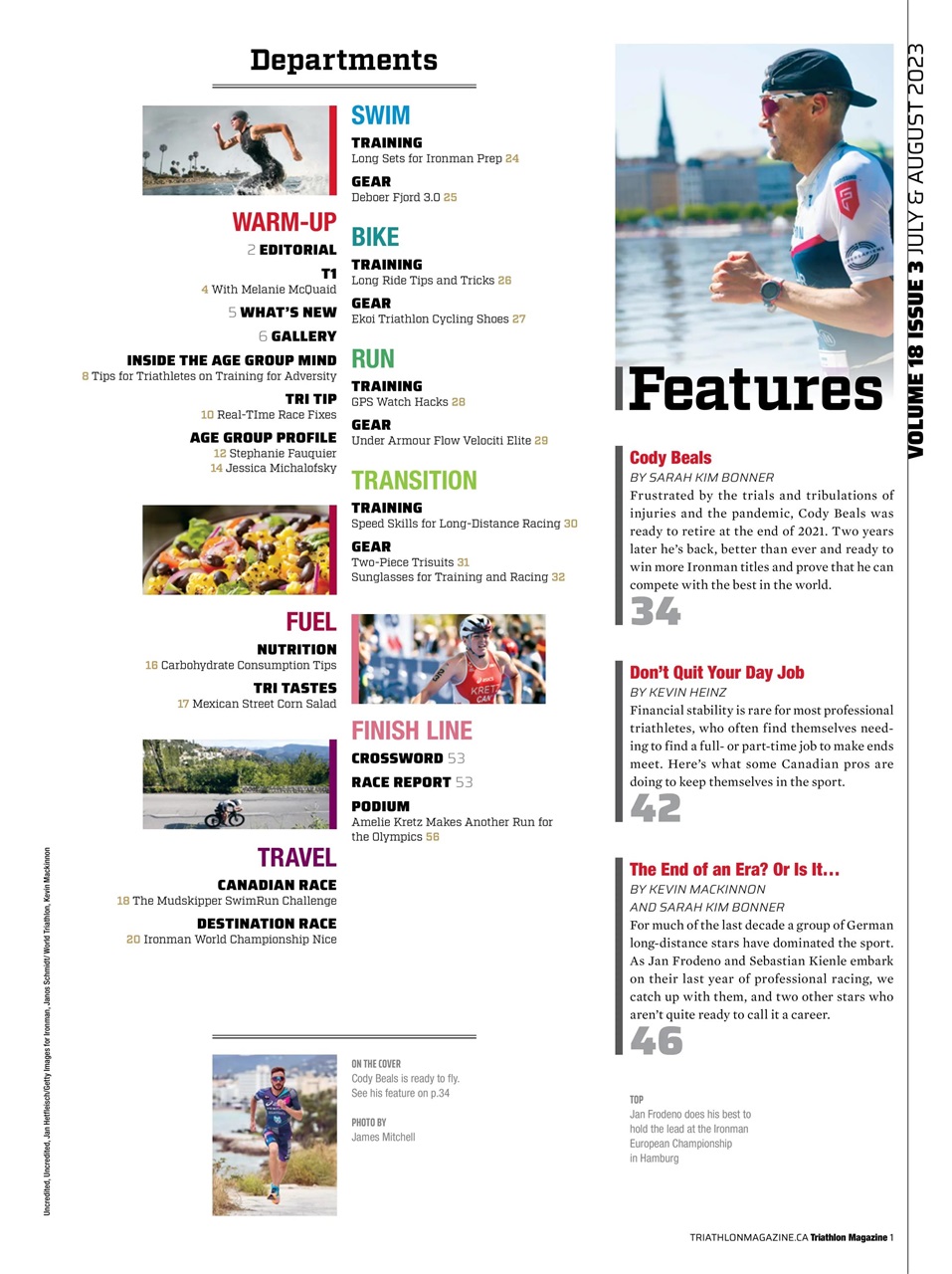 Triathlon Magazine Canada Preview Pages