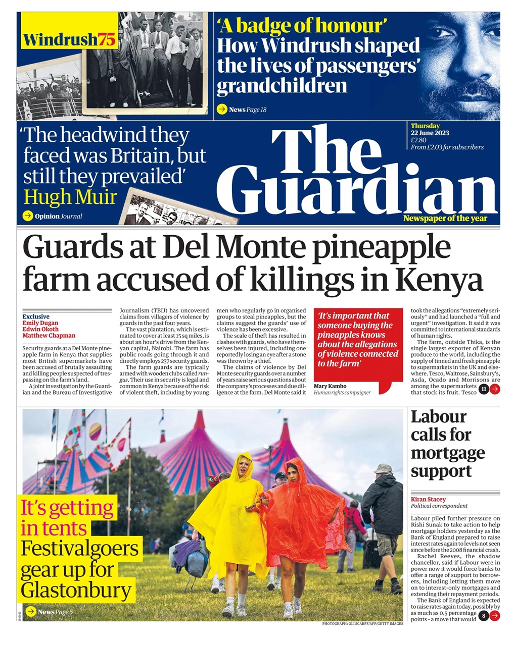 The Guardian Newspaper Preview Pages