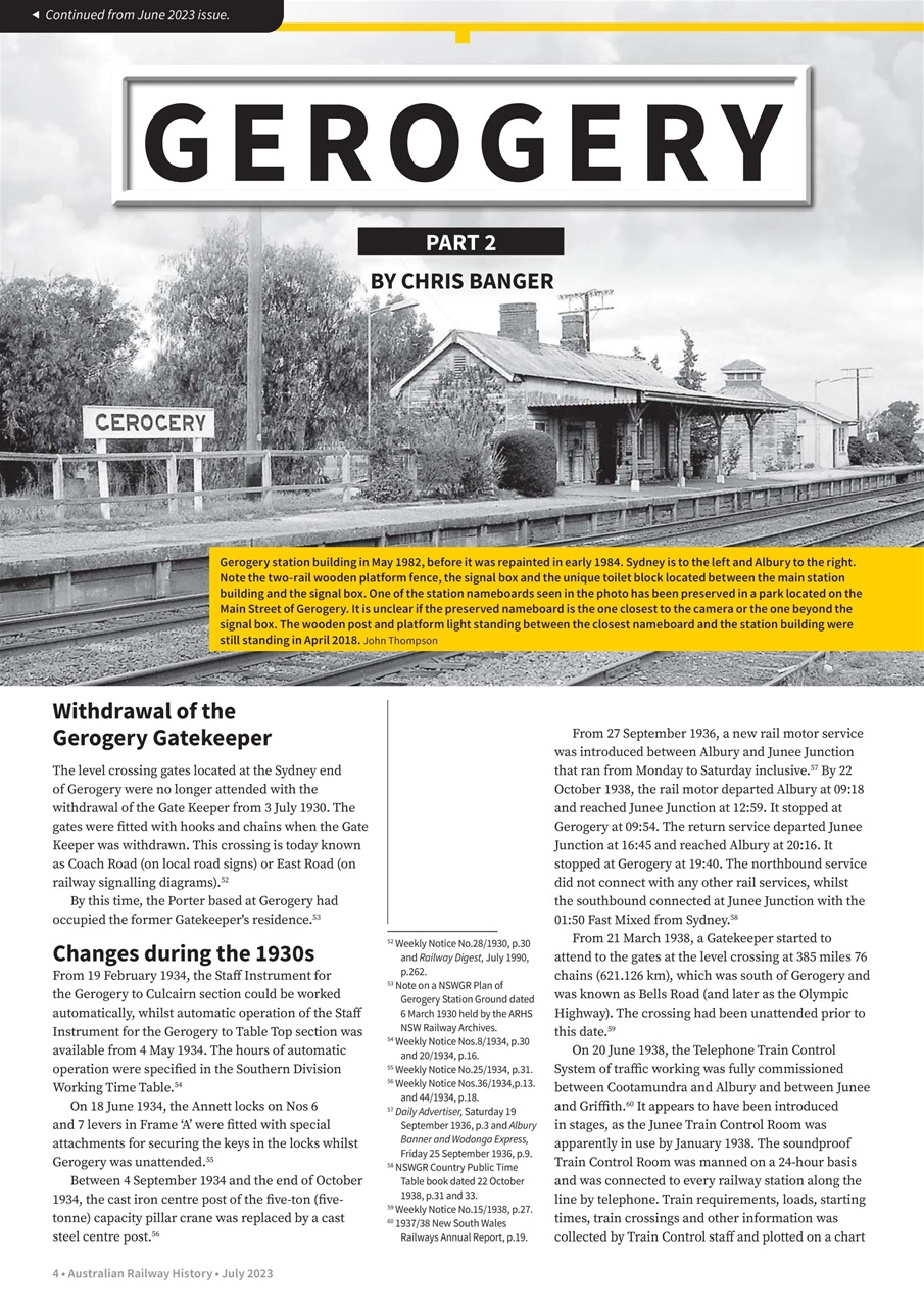 Australian Railway History Preview Pages