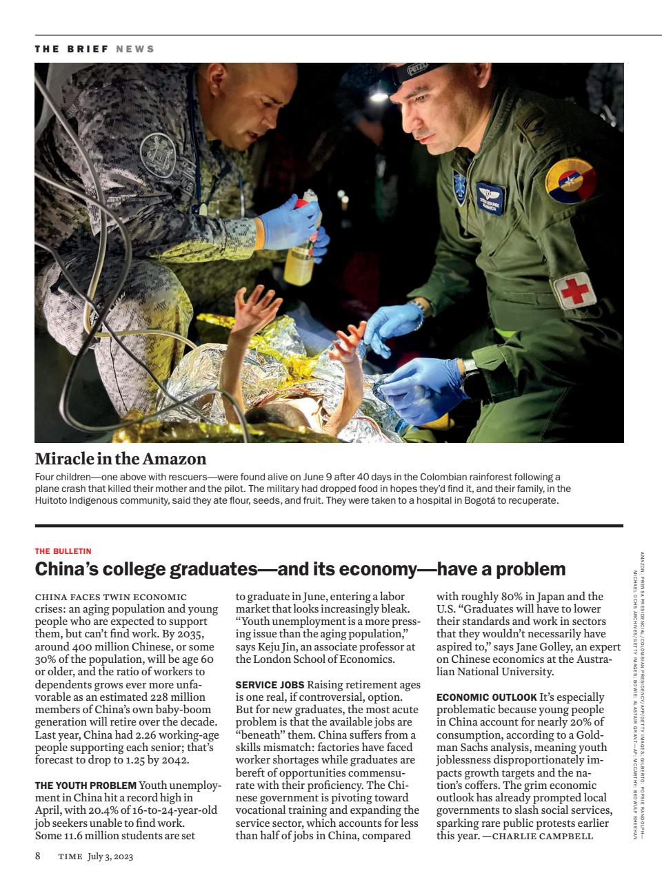 TIME Magazine Europe Preview Pages