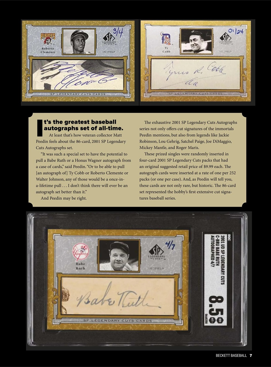 Beckett Baseball Magazine Preview Pages