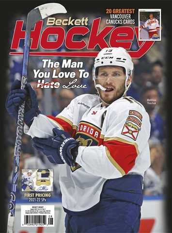 Beckett Hockey Magazine issue August 2023