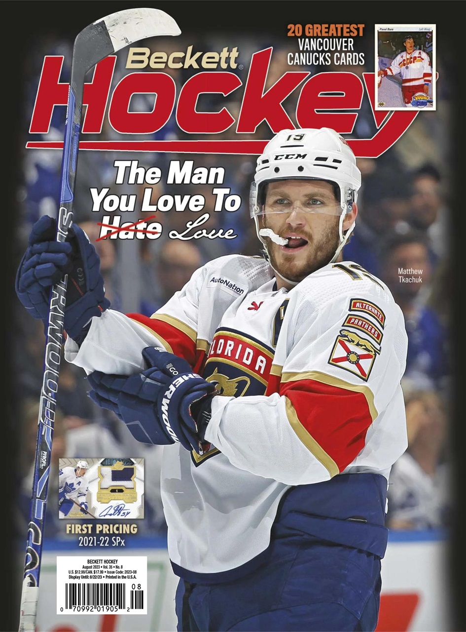 Beckett Hockey Magazine Preview Pages