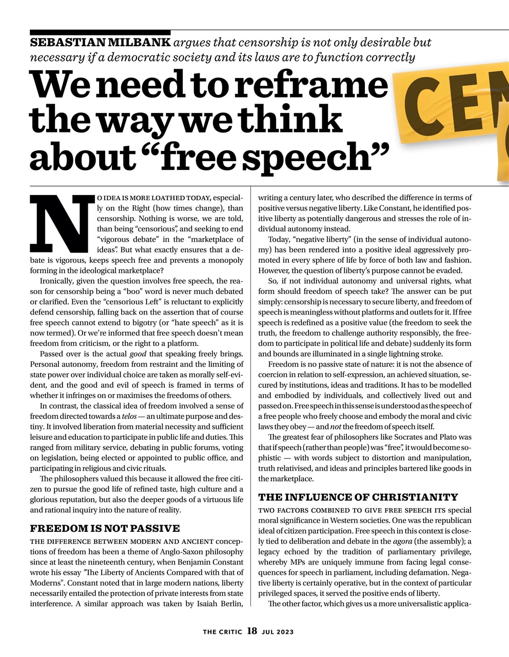 The Critic Preview Pages