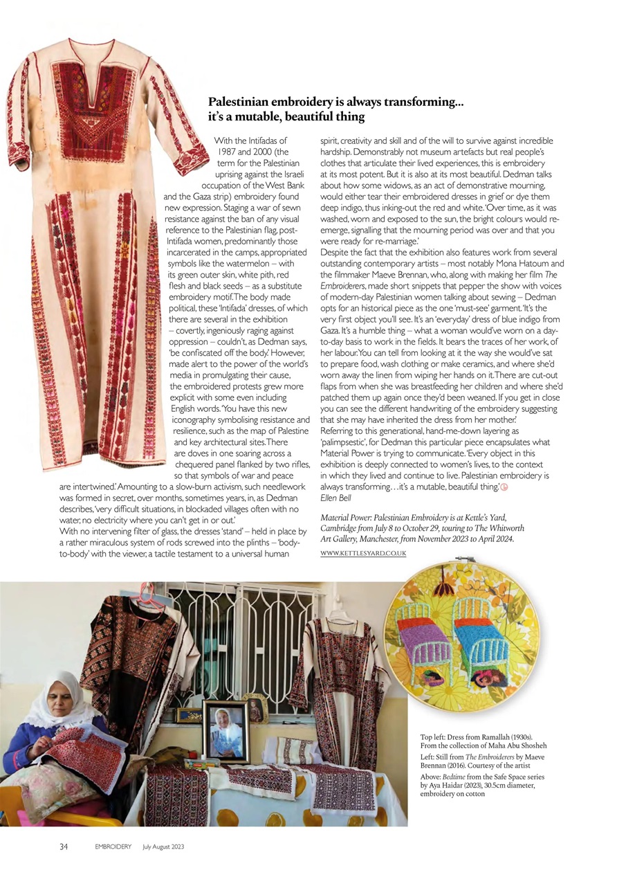 Embroidery Magazine Preview Pages