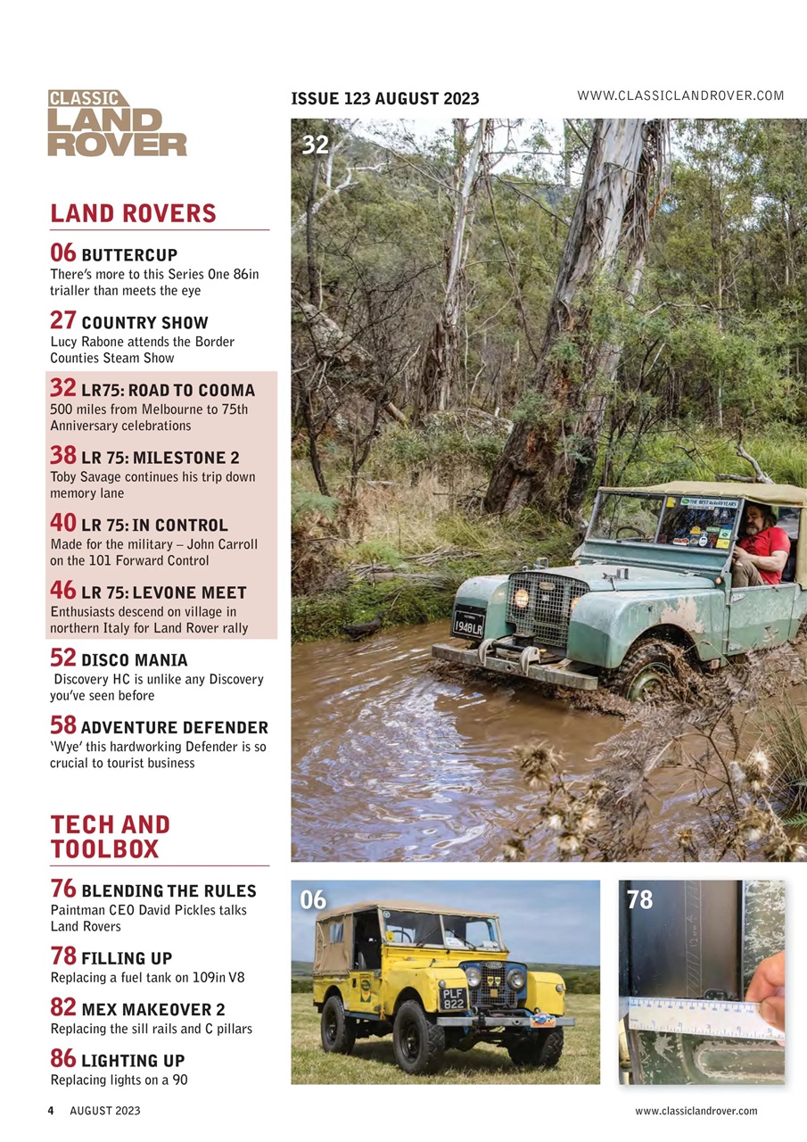 Classic Land Rover Magazine Preview Pages