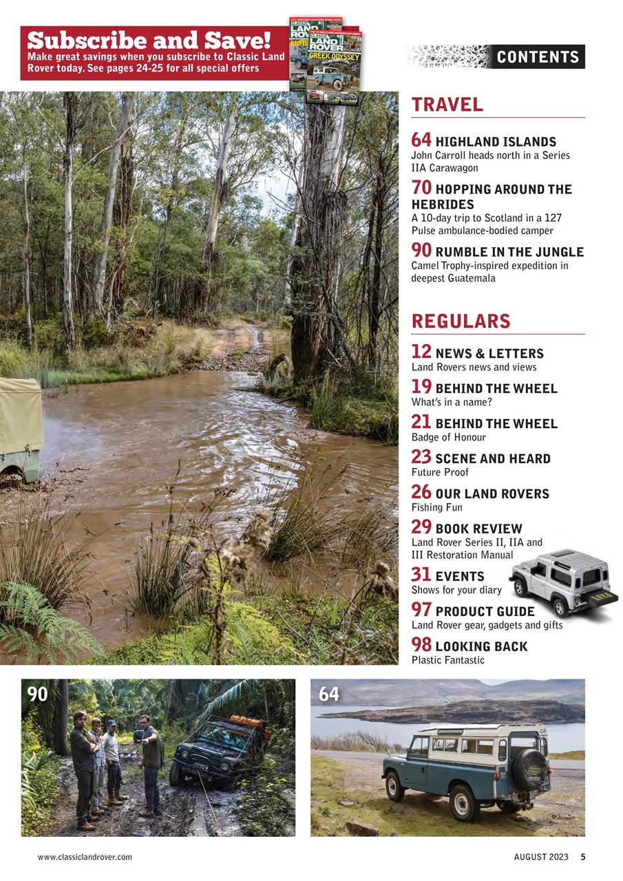 Classic Land Rover Magazine Preview Pages