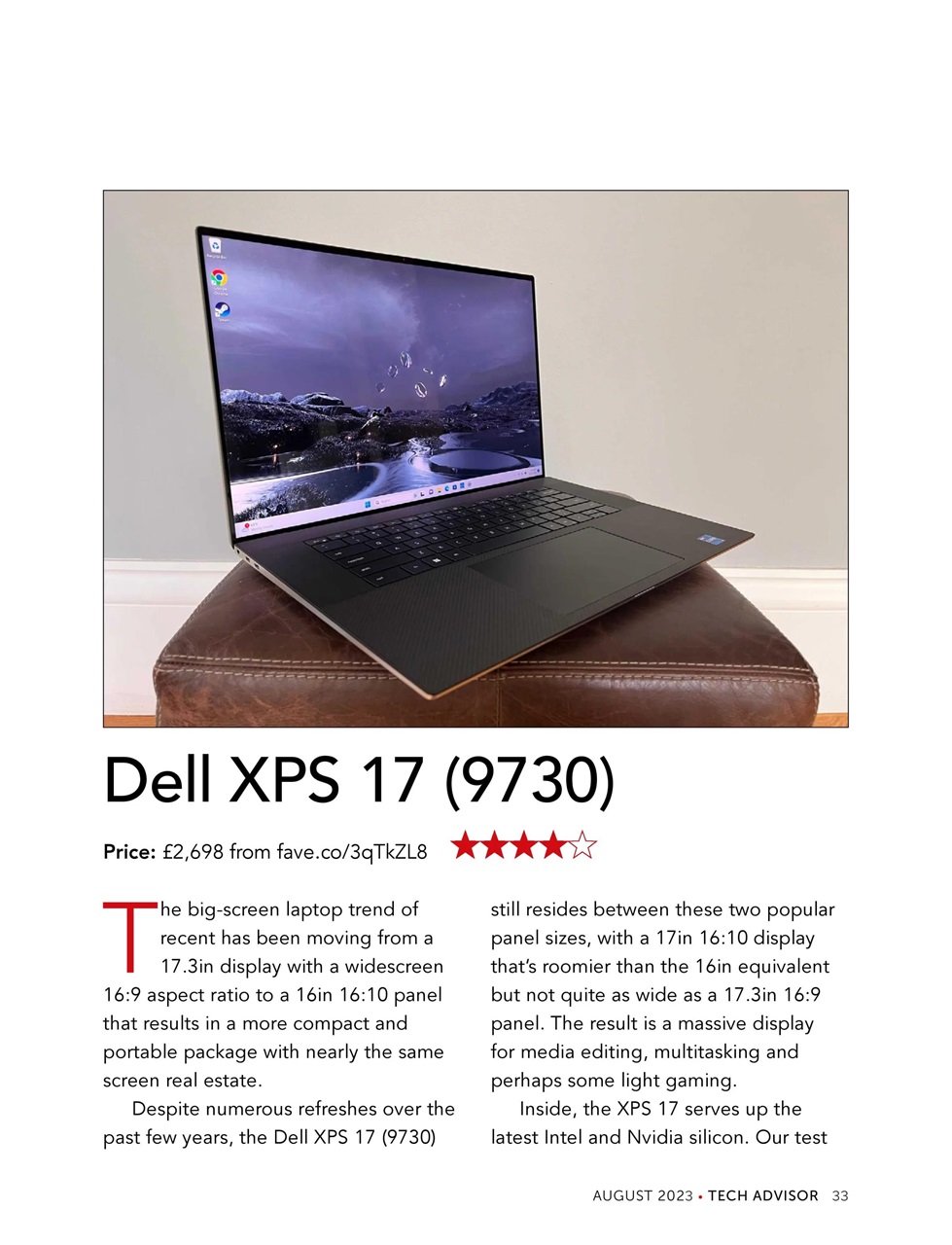 Tech Advisor Preview Pages