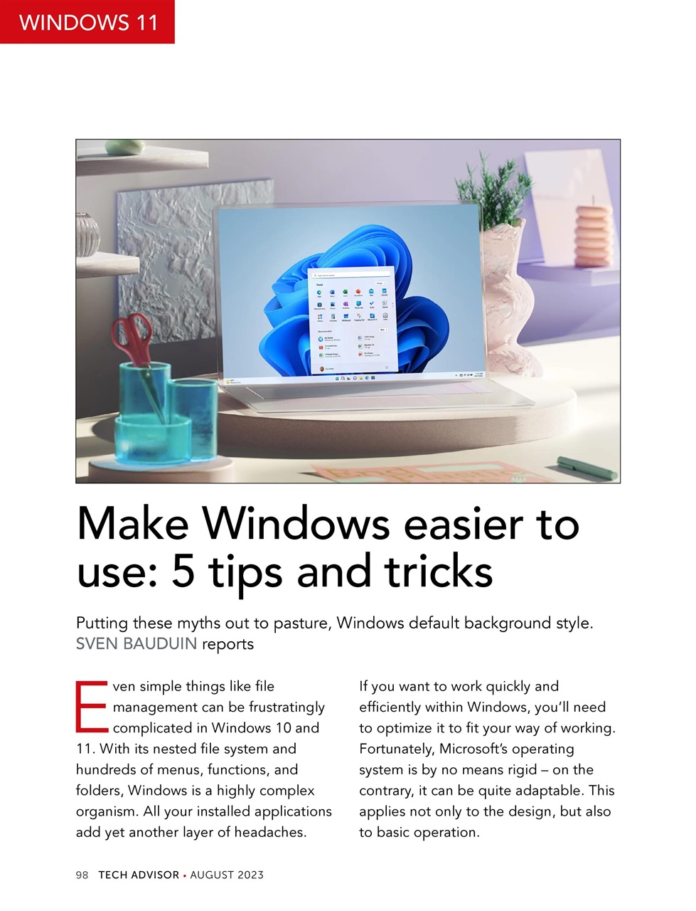 Tech Advisor Preview Pages