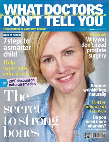 What Doctors Don't Tell You issue September 2013
