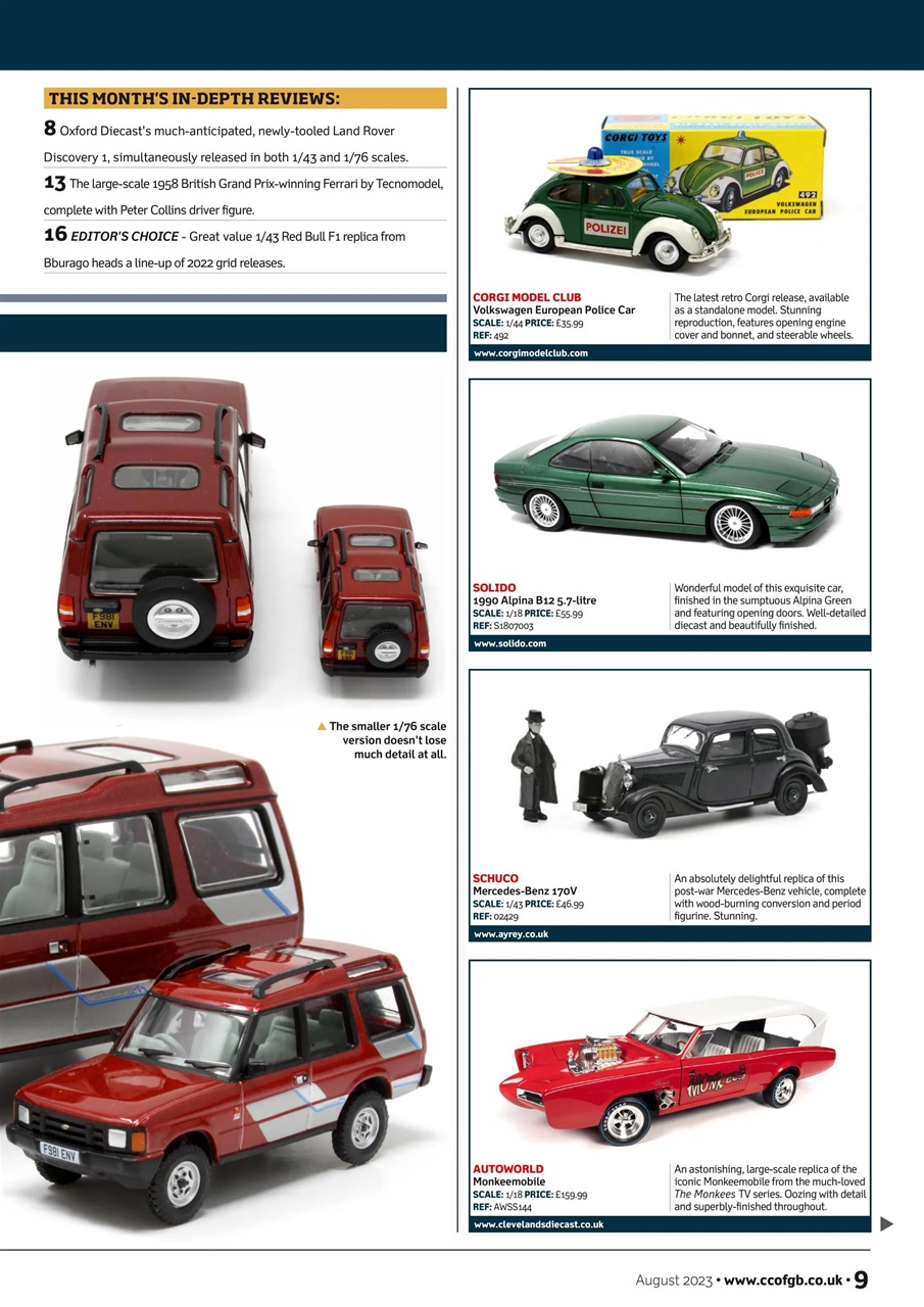 Diecast Collector Preview Pages