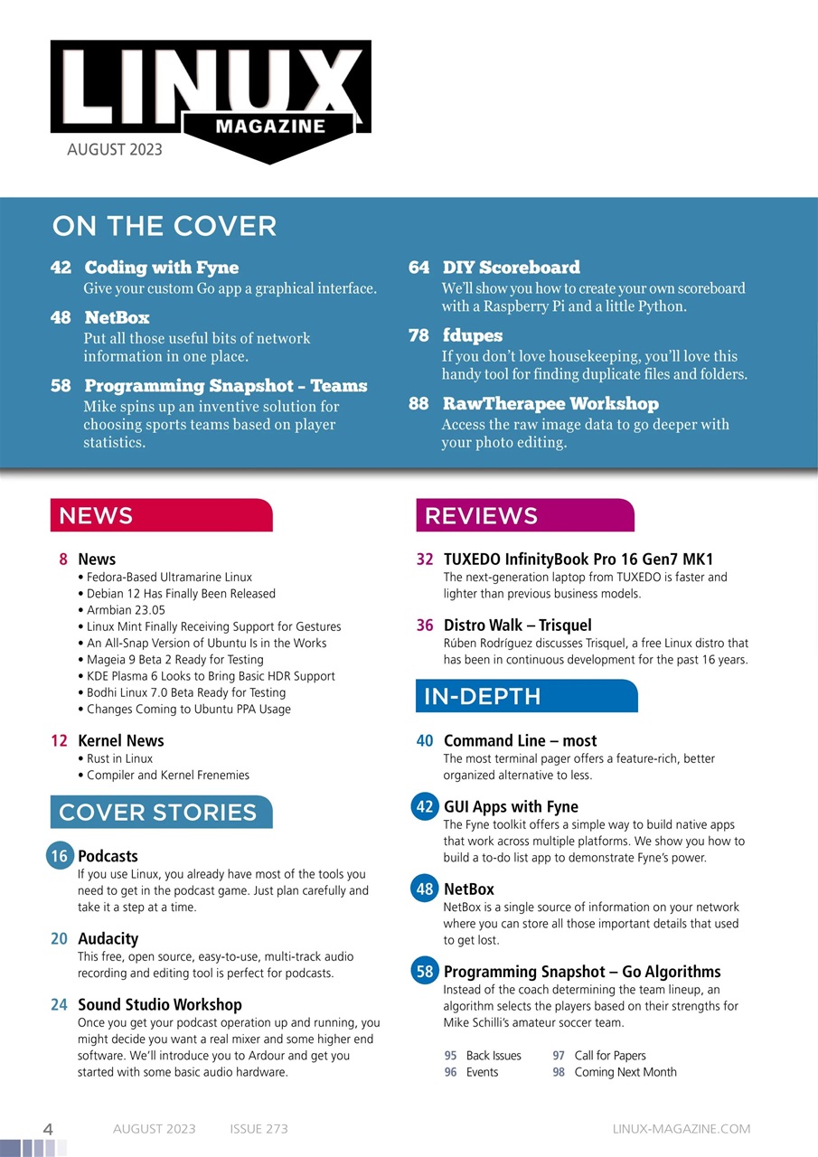 Linux Magazine Preview Pages