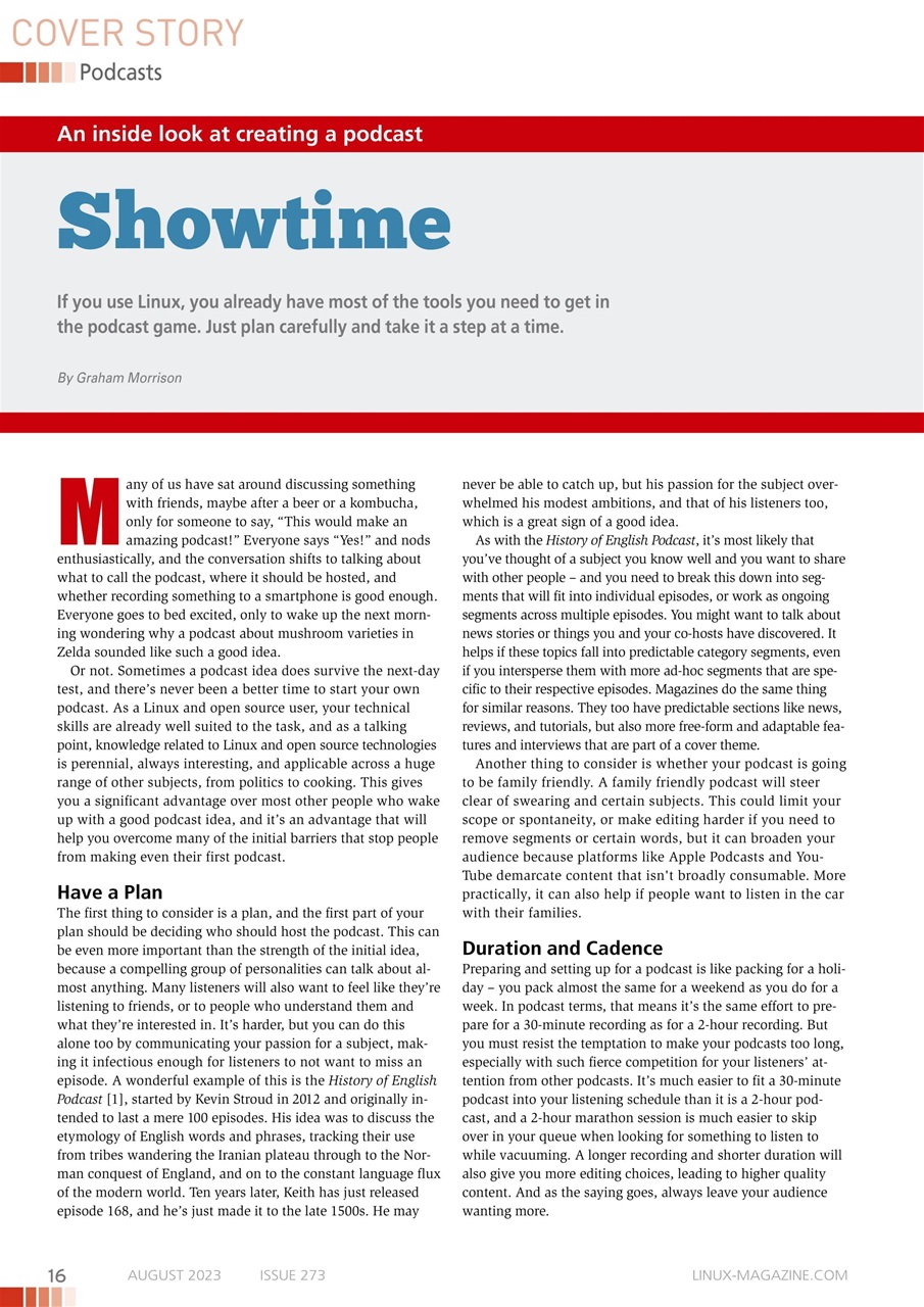 Linux Magazine Preview Pages