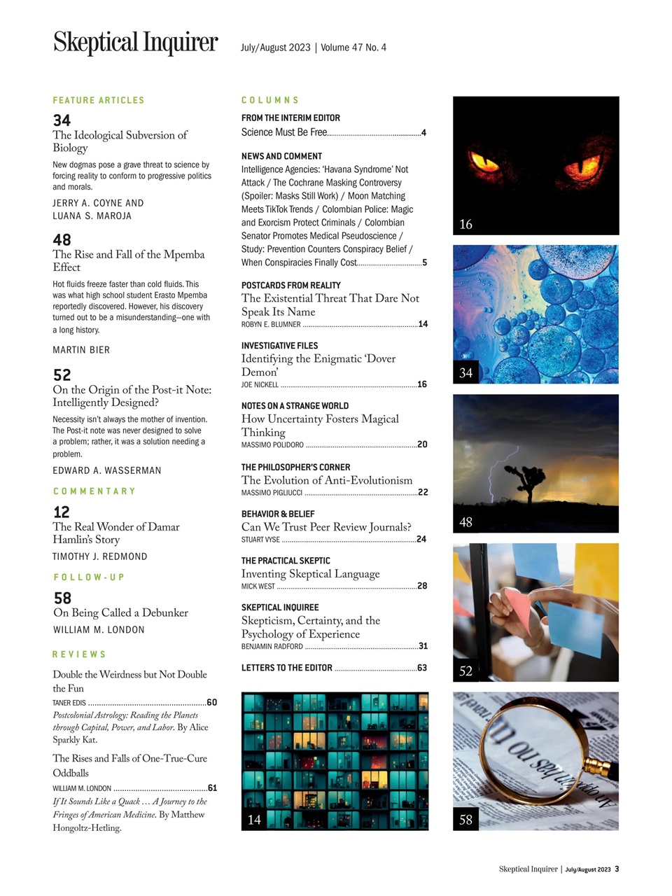 Skeptical Inquirer Preview Pages