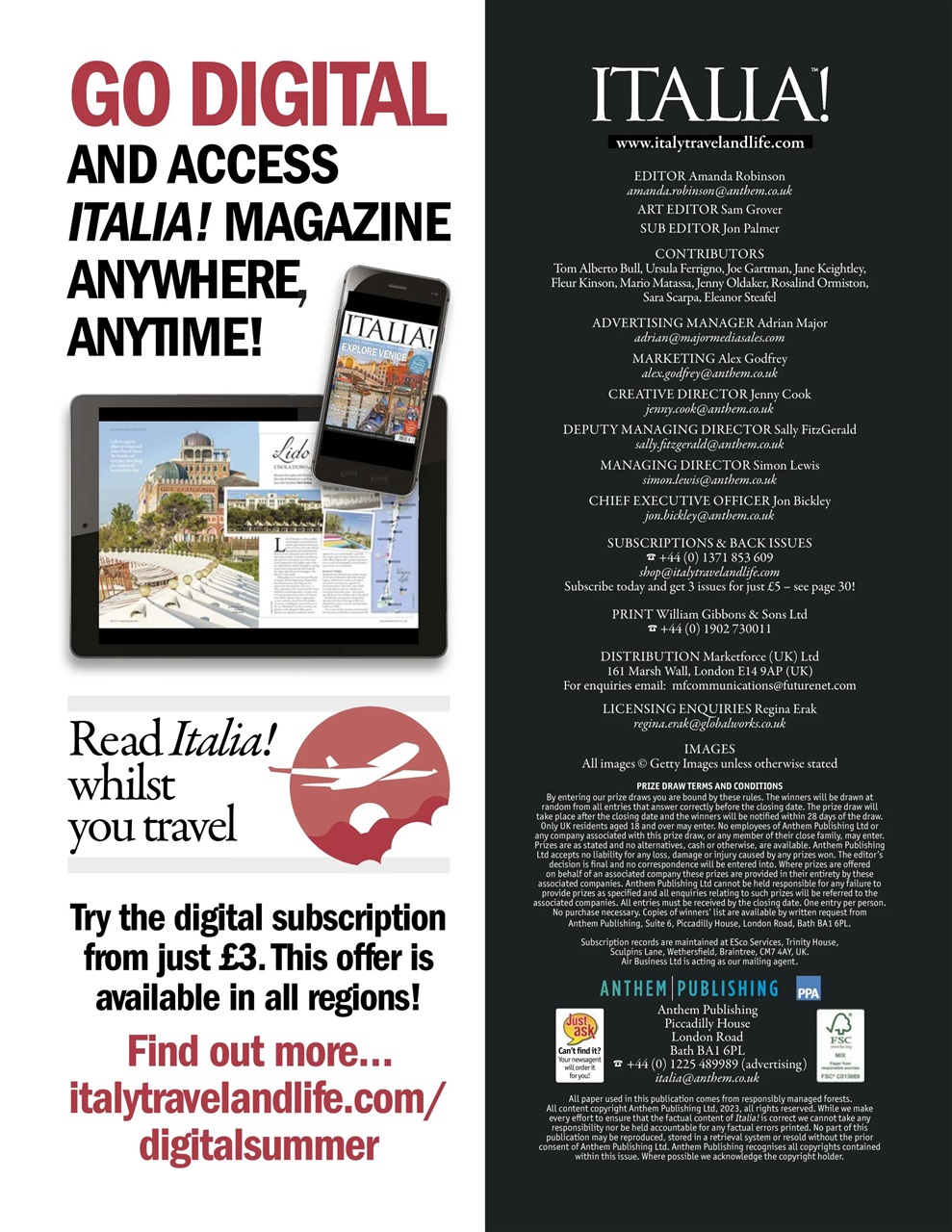 Italia! Preview Pages