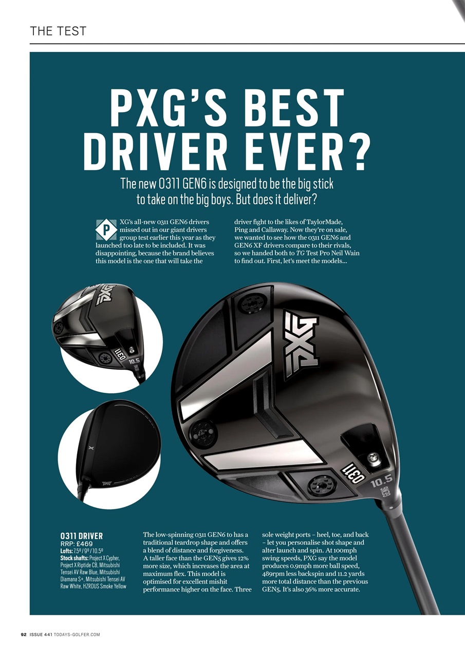 Today's Golfer Preview Pages