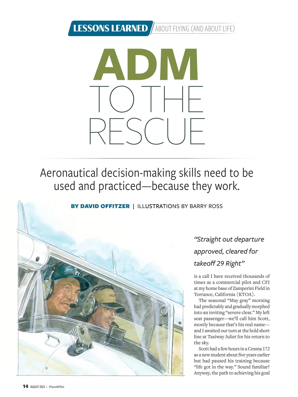 Plane & Pilot Preview Pages