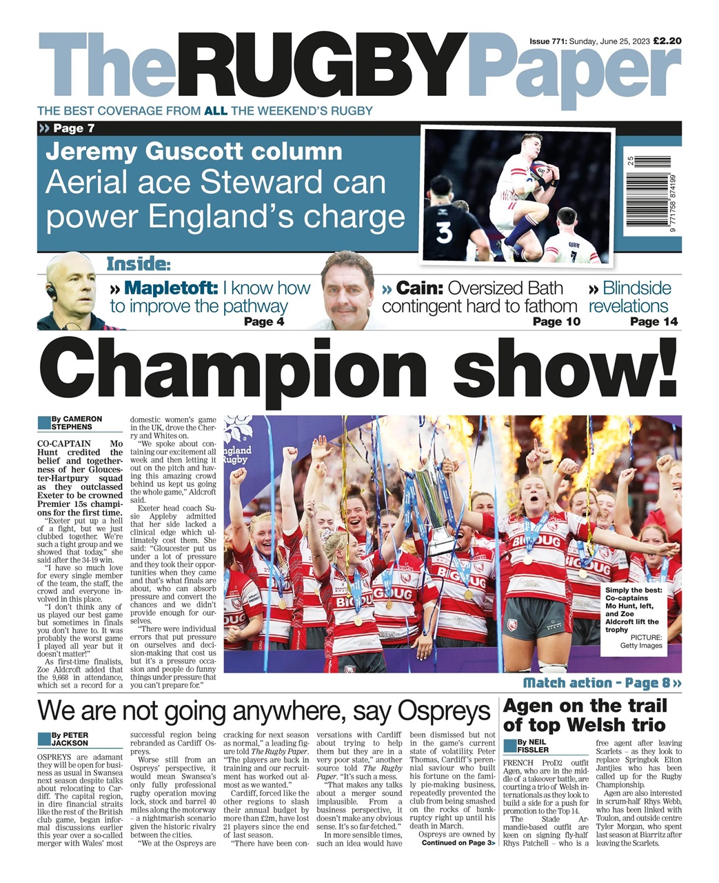 The Rugby Paper Preview Pages