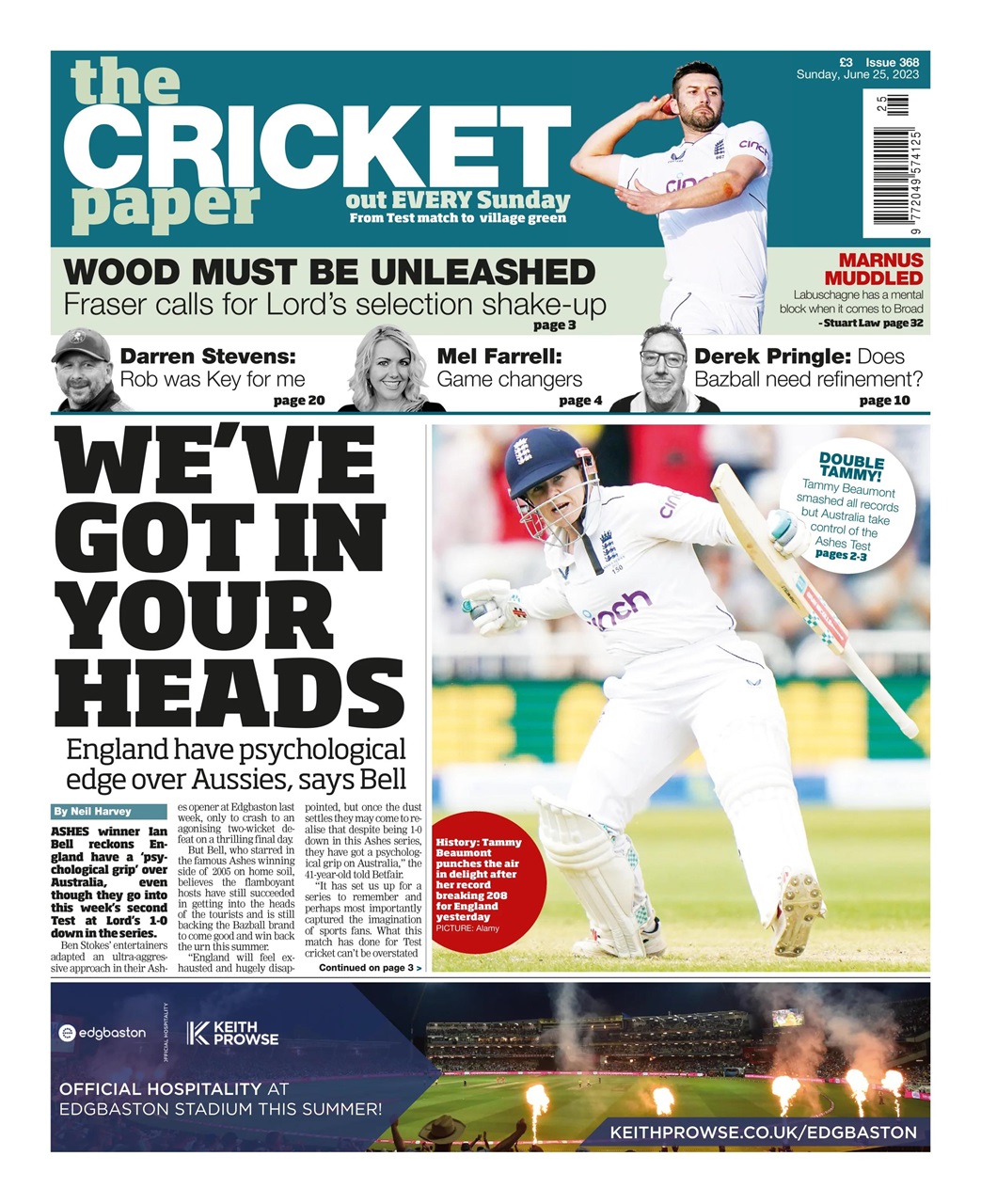 The Cricket Paper Preview Pages