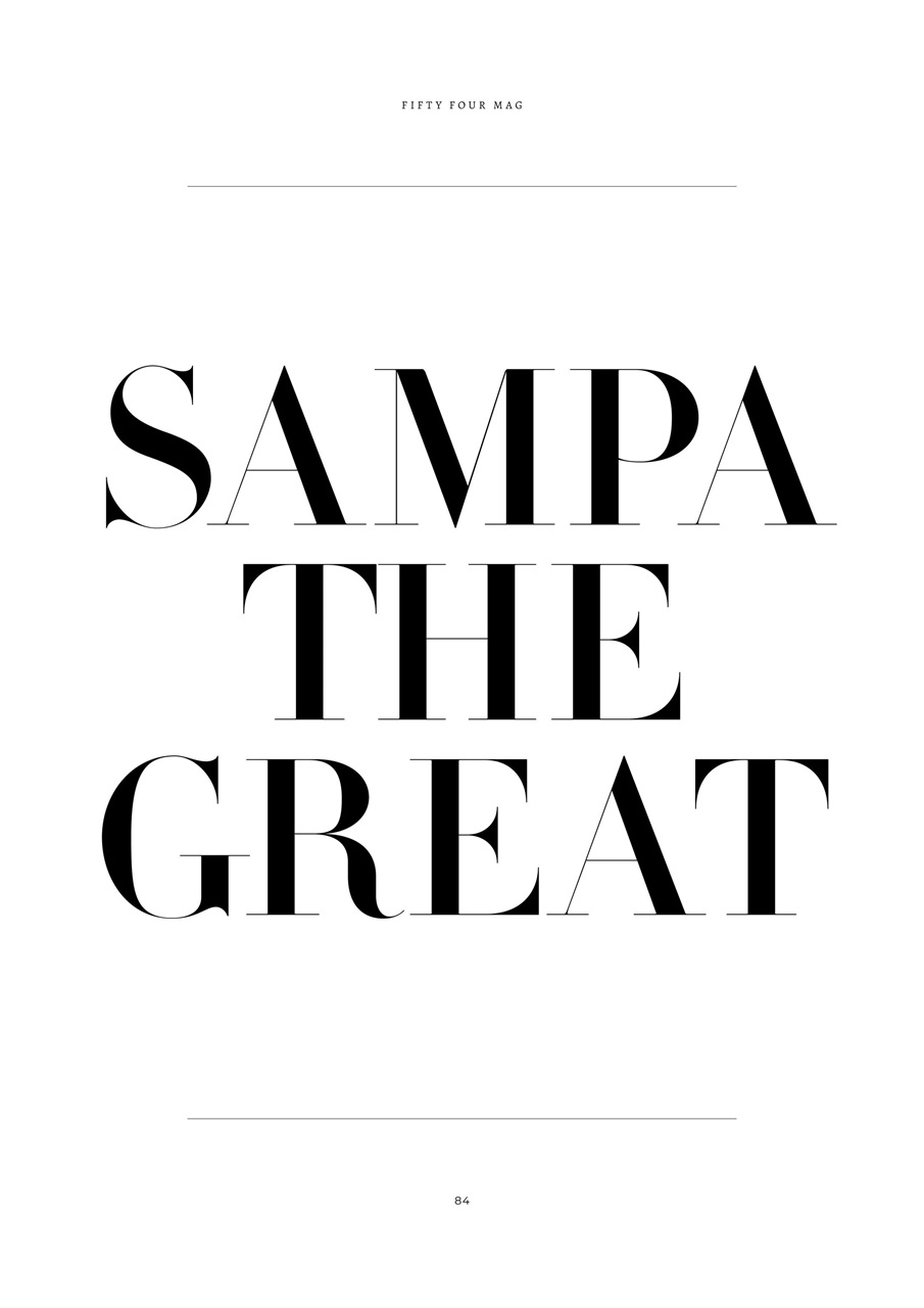 Fifty Four Magazine Preview Pages