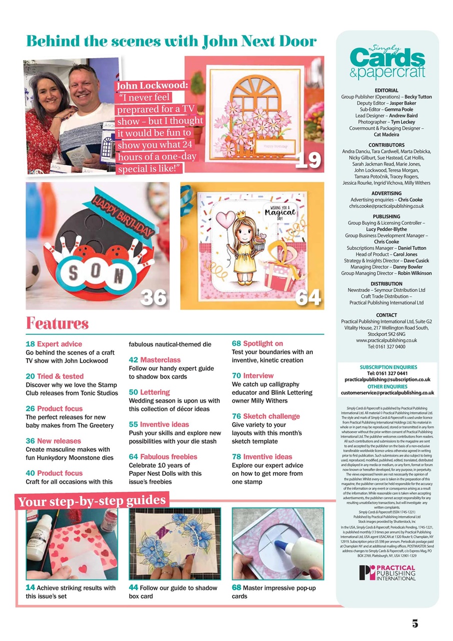 Simply Cards & Papercraft Preview Pages