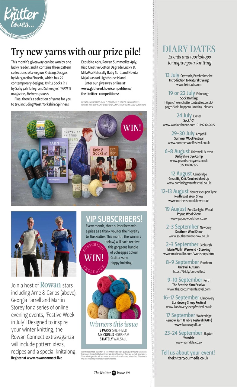 The Knitter Preview Pages