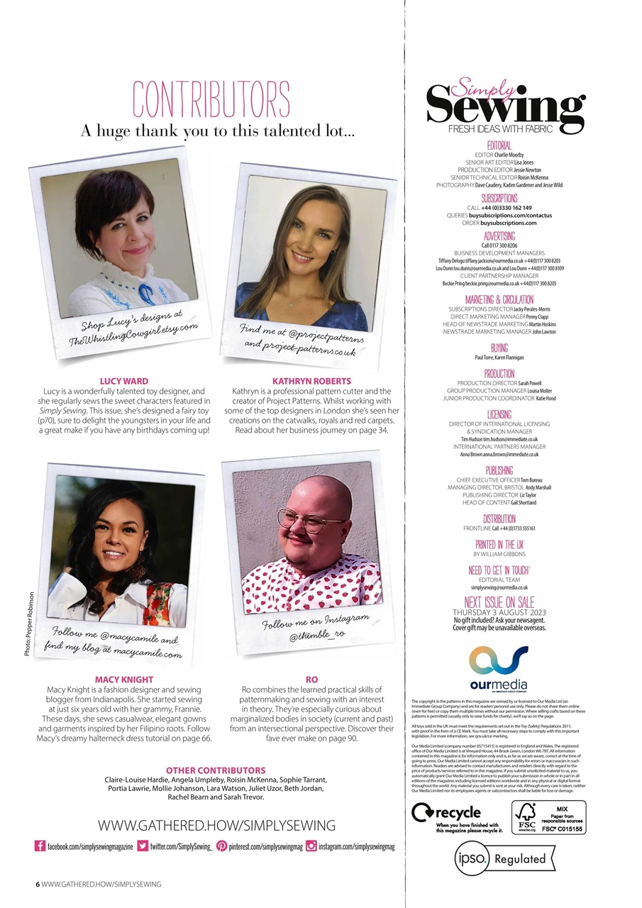 Simply Sewing Preview Pages