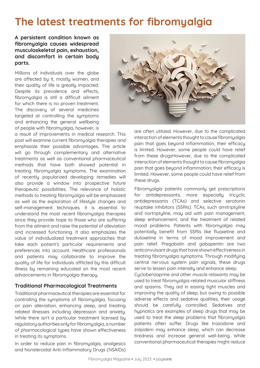 Fibromyalgia Magazine Preview Pages