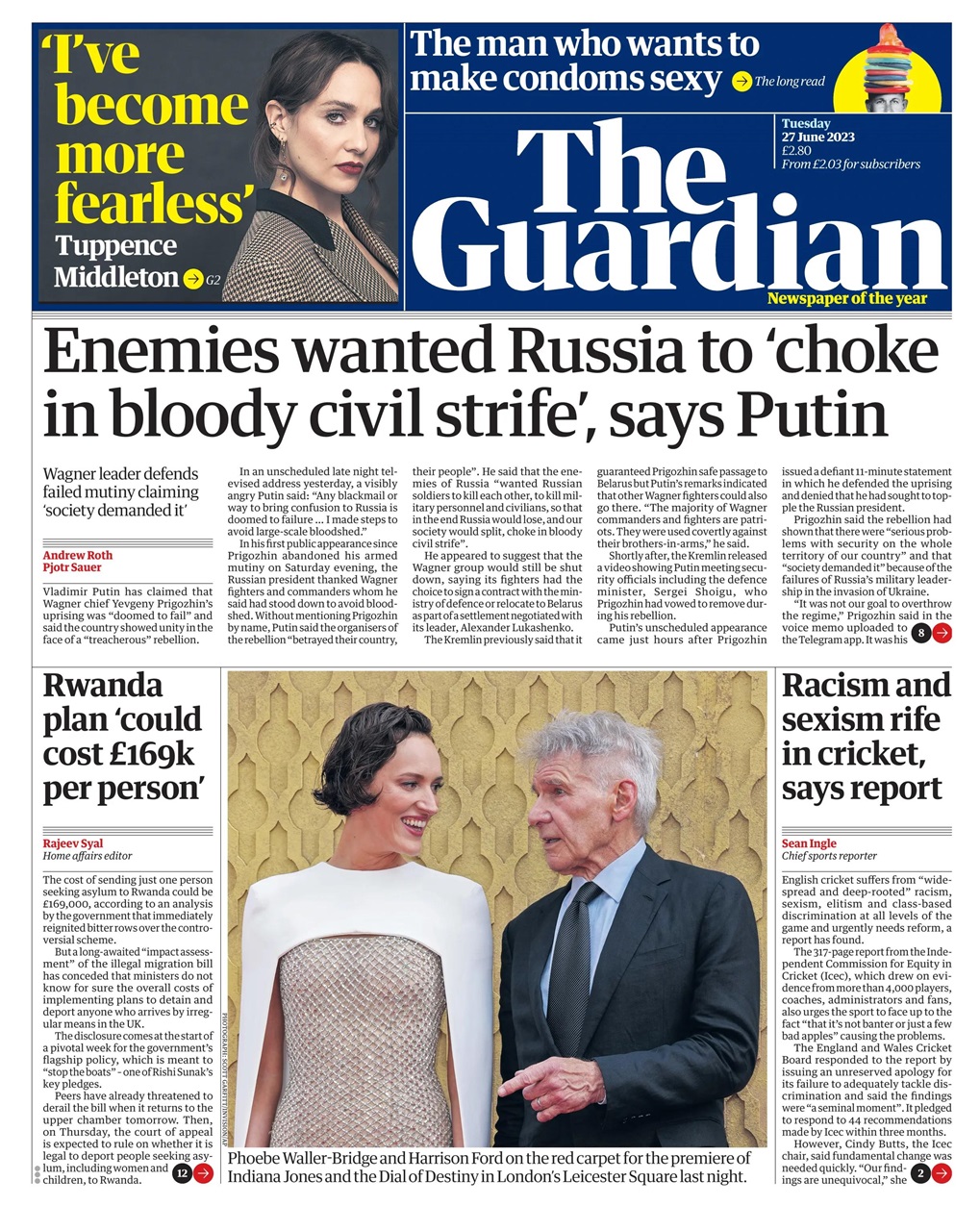 The Guardian Newspaper Preview Pages