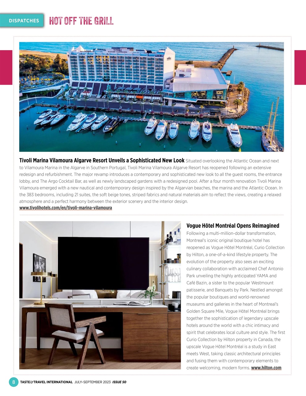 Taste & Travel International Preview Pages