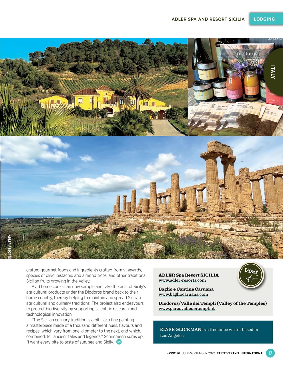 Taste & Travel International Preview Pages