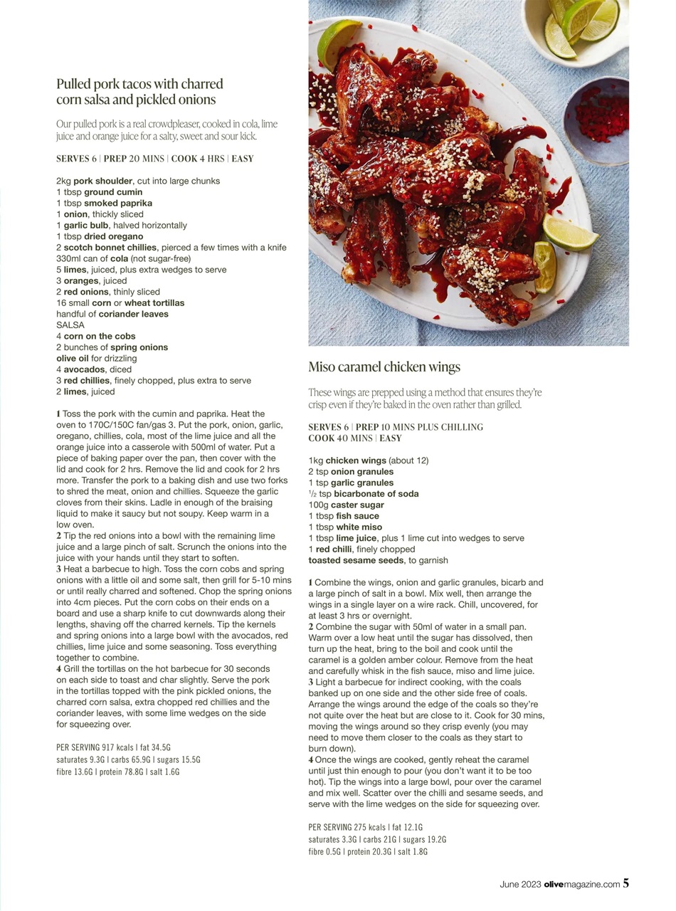 Olive Magazine Preview Pages