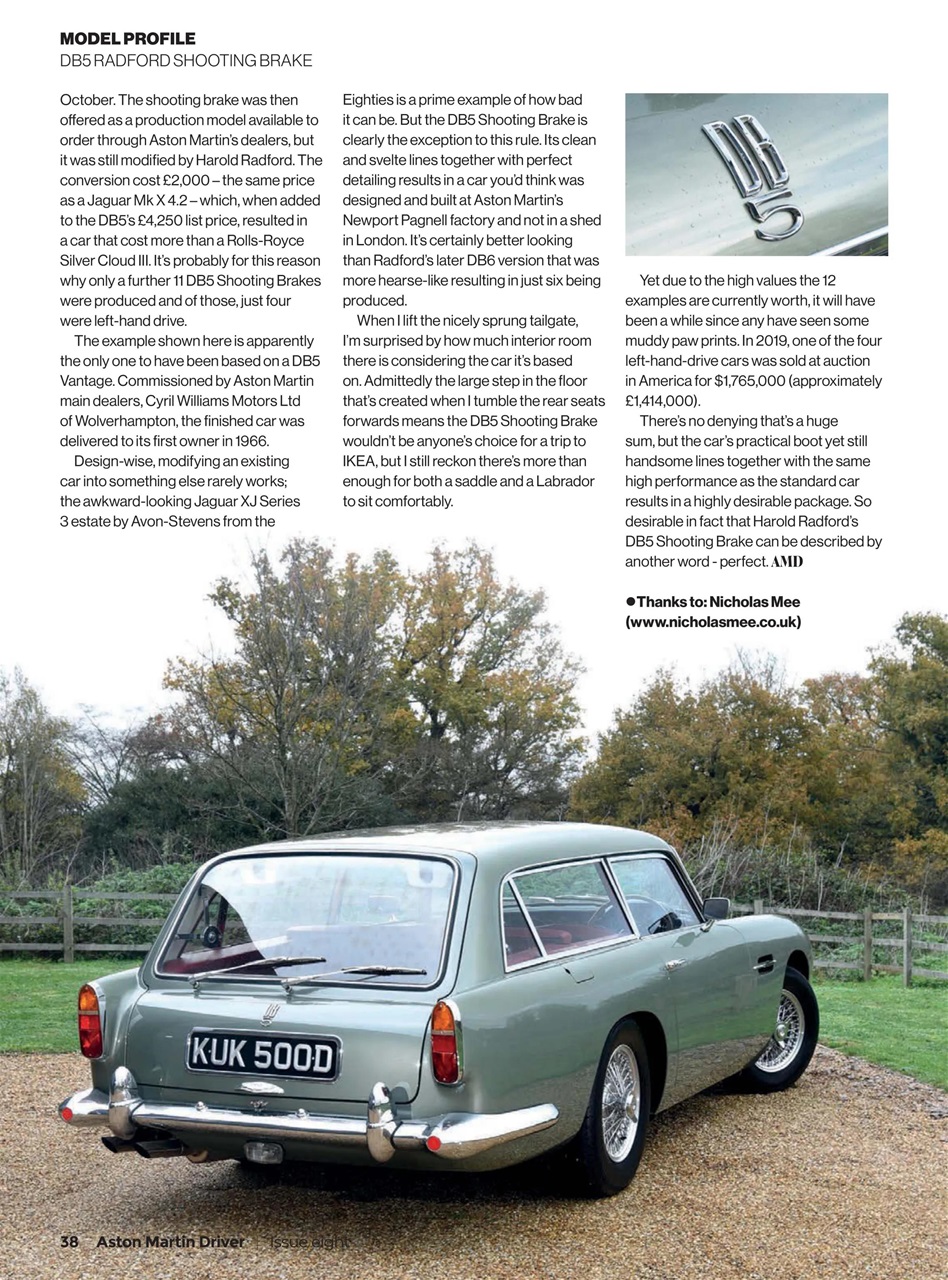 Aston Martin Driver Preview Pages