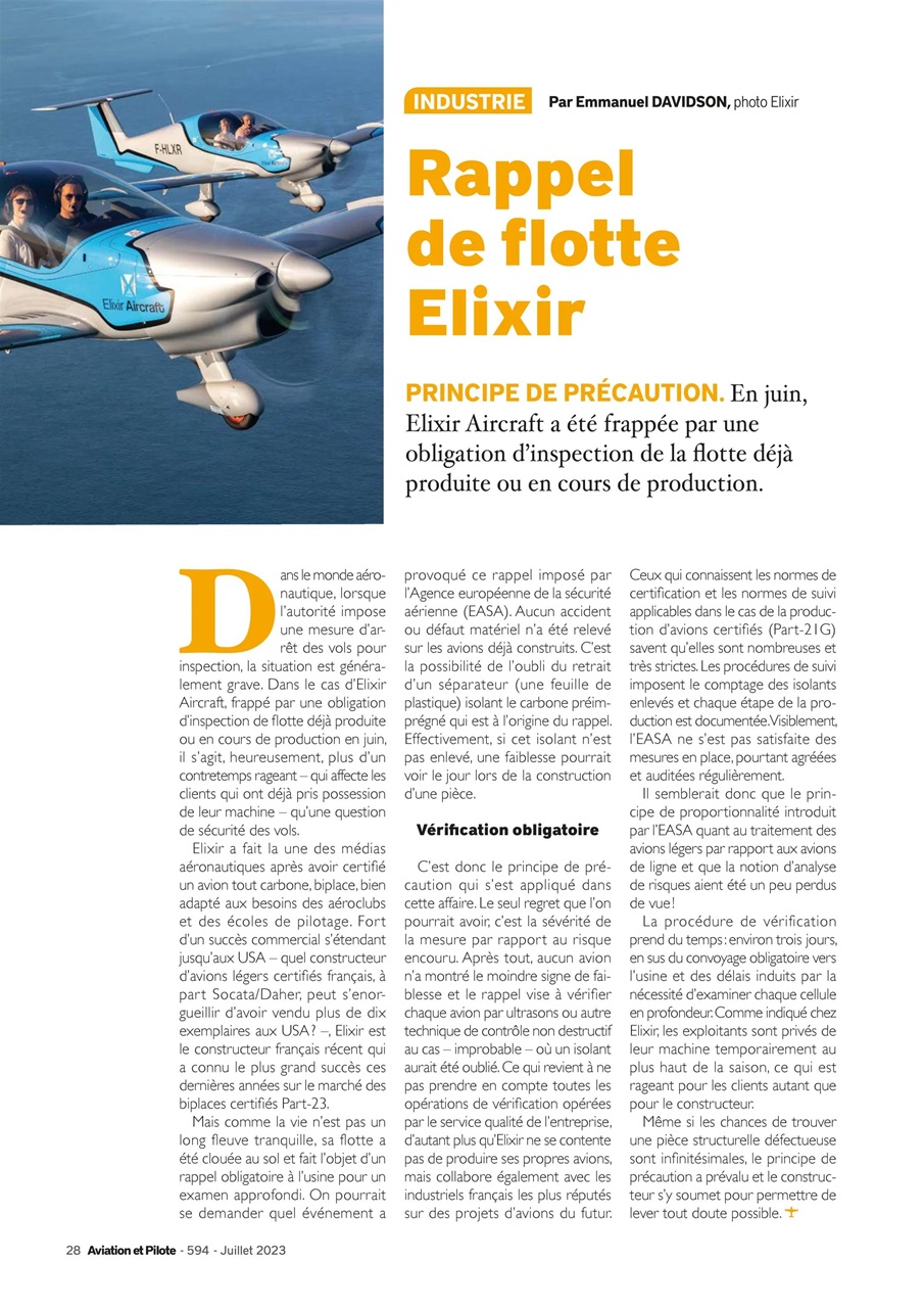 Aviation et Pilote Preview Pages