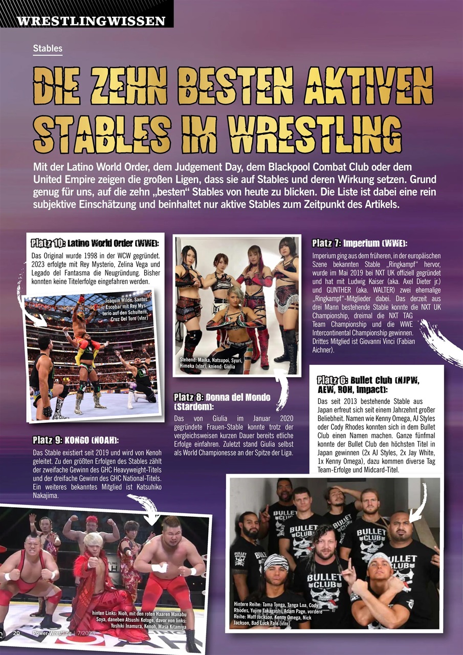 Power-Wrestling Preview Pages